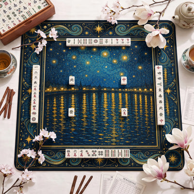 Starry Night Rhone Mahjong-Matte - Mah-Jongg Matte