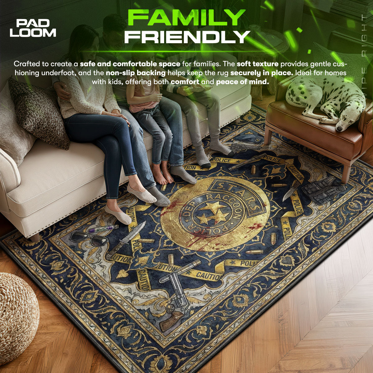 S.T.A.R.S. Wappen Elite Teppich - Resident Evil Stuhlunterlage