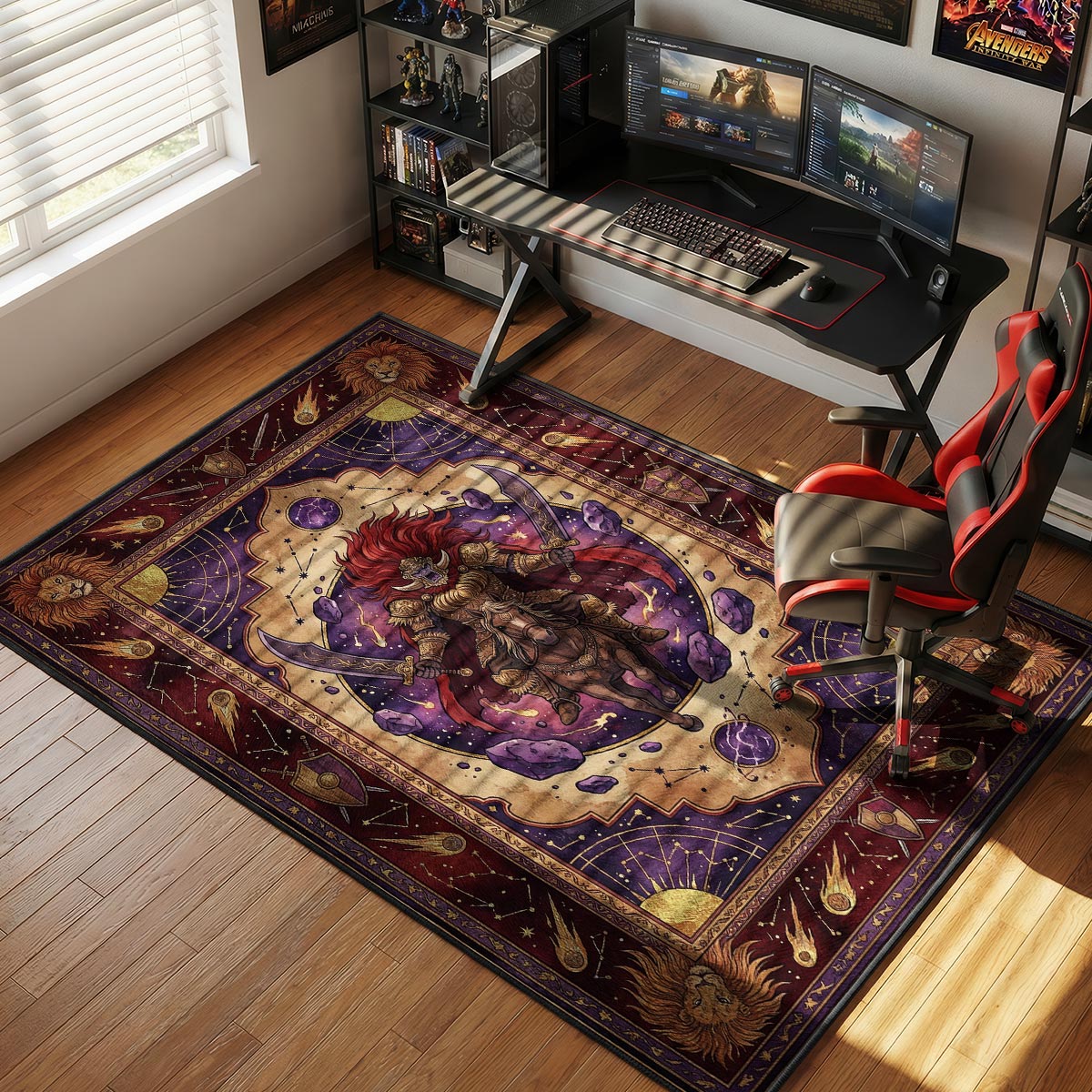 Starscourge Radahn Meteor Rug - Elden Ring Chair Mat