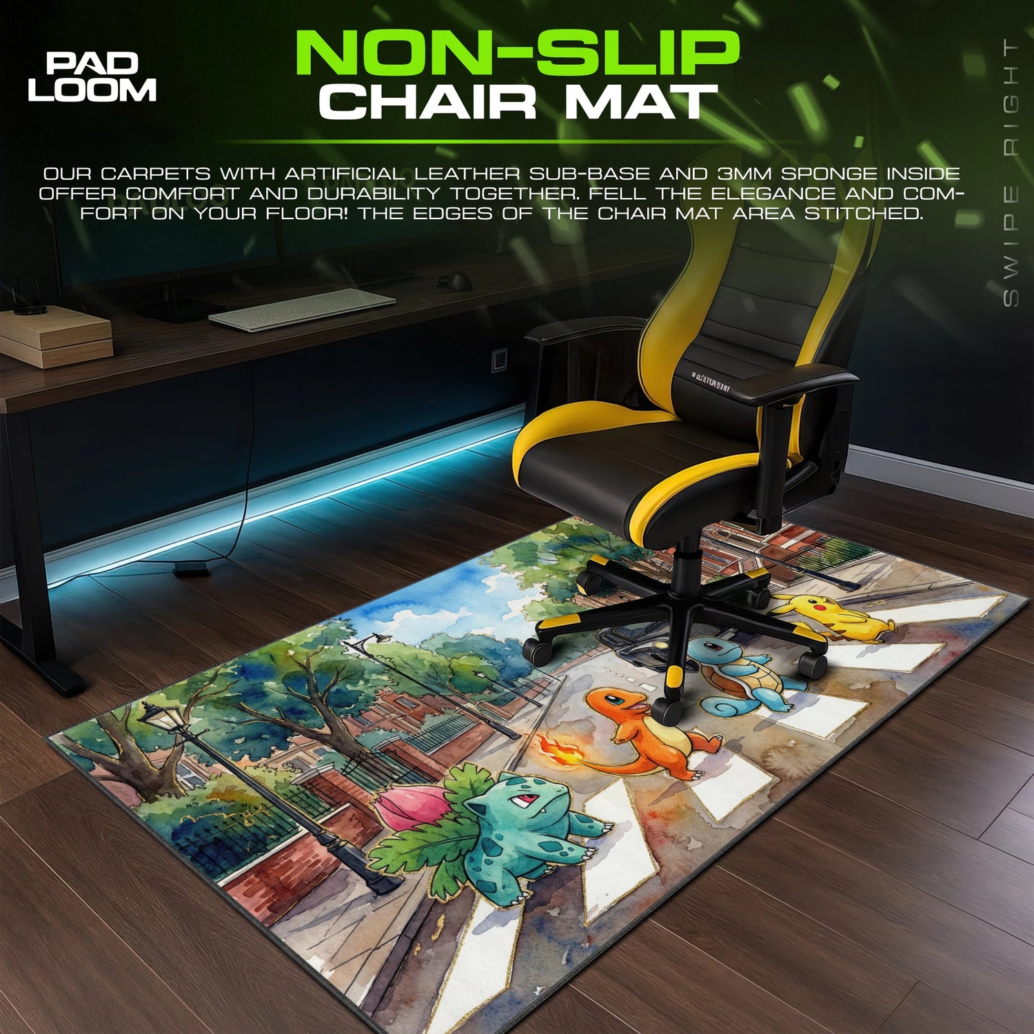 Starter Abbey Road Mouse Pad - Pokemon Desk Mat