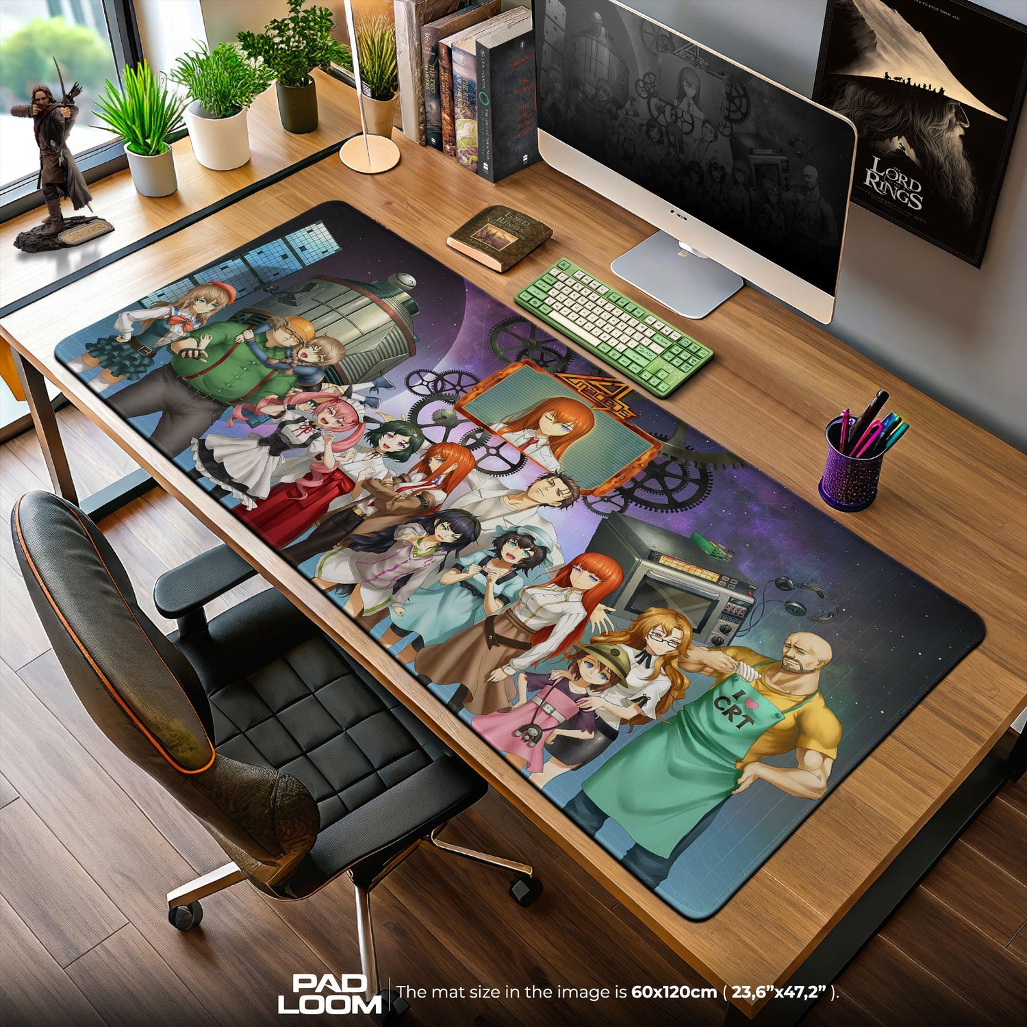 Steins Gate Mouse Pad, Future Gadget Lab Gaming Desk Mat Padloom