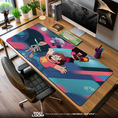 Steven Universe Mouse Pad, Crystal Gems Adventure Cartoon Desk Mat
