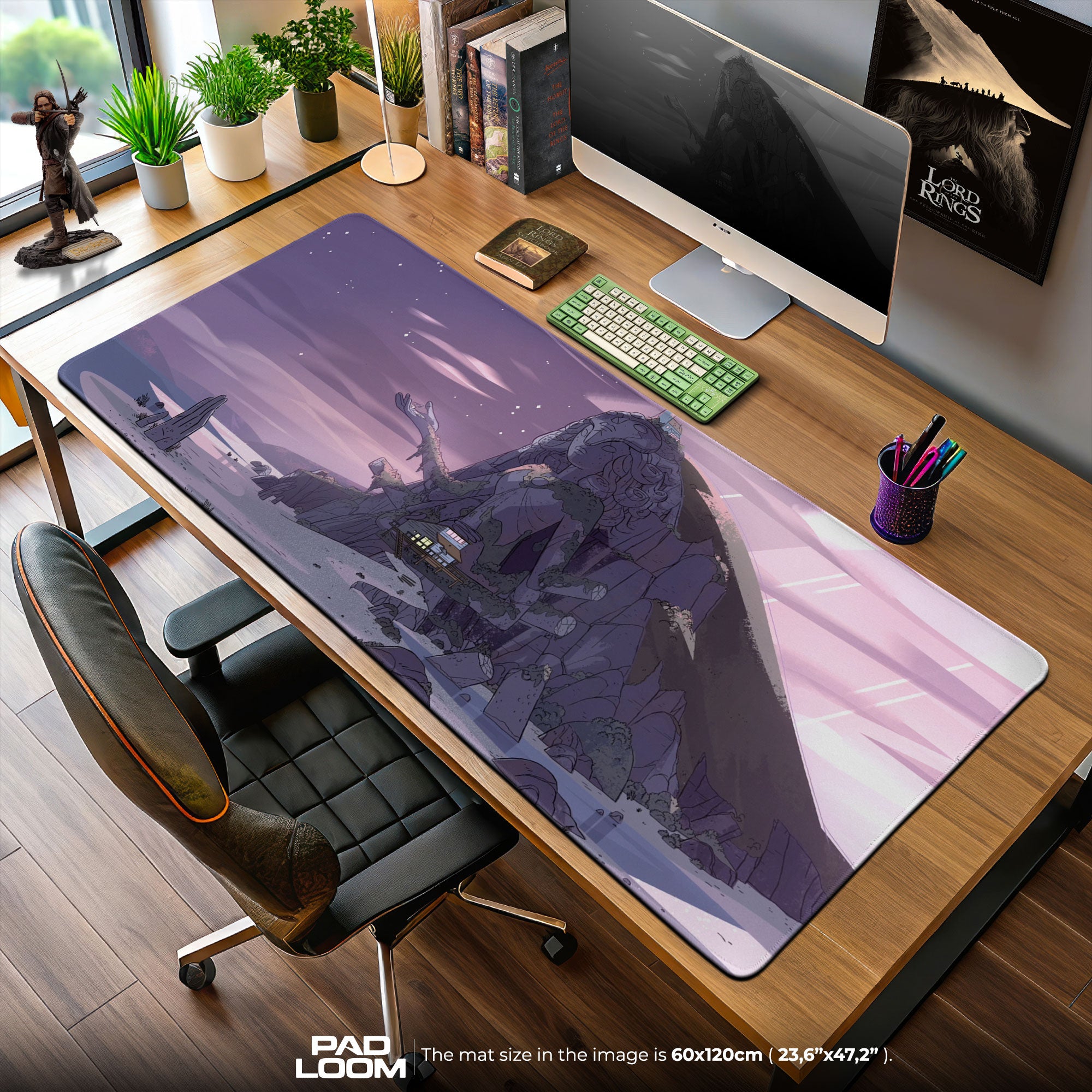 Steven Universe Mouse Pad, Crystal Temple Sunset Cartoon Desk Mat