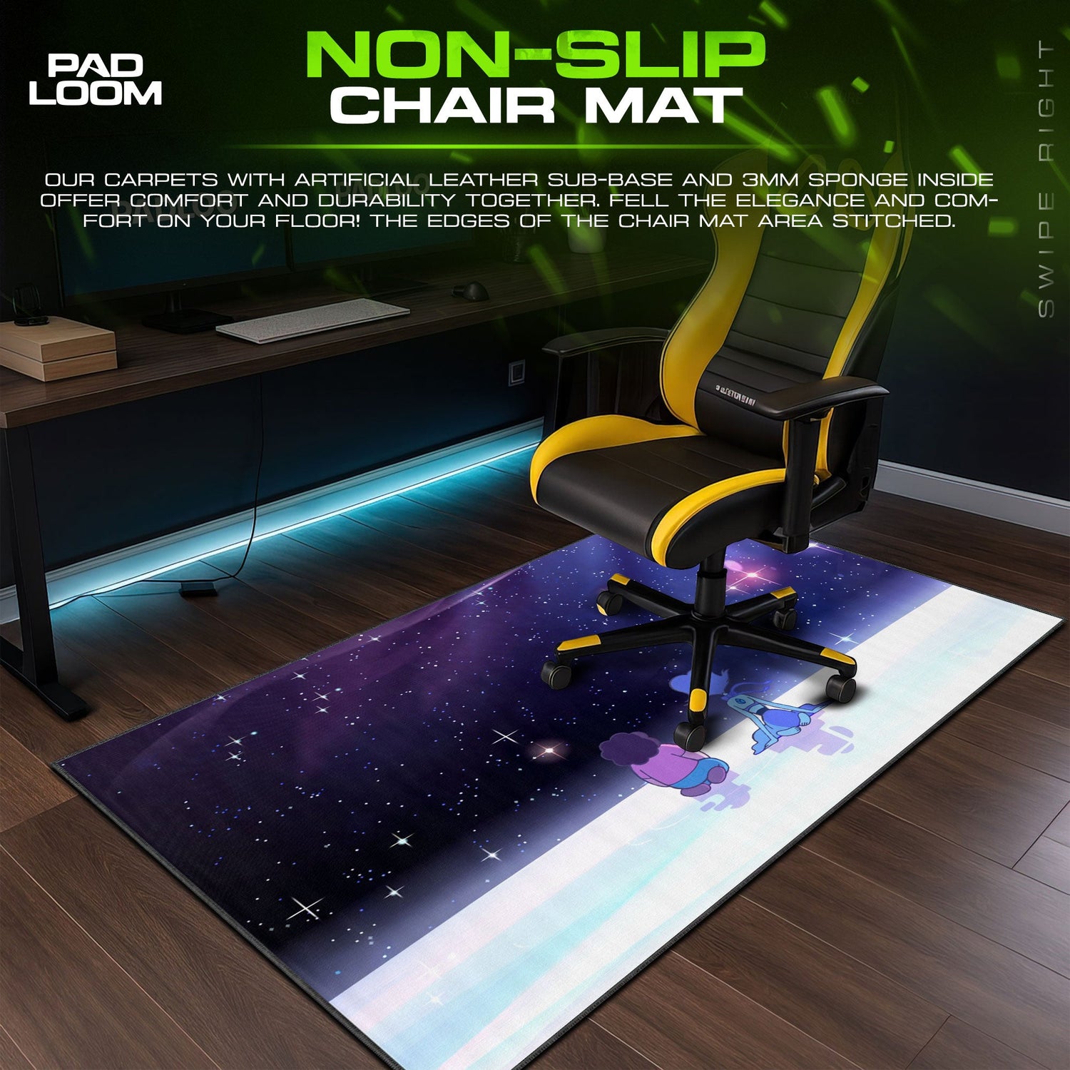 Steven Universe Mouse Pad, Stargazing with Lapis Cartoon Desk Mat Padloom
