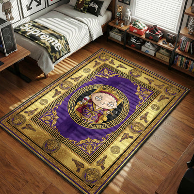 Stewie Griffin Gold Throne Rug - Luxury Floor Mat