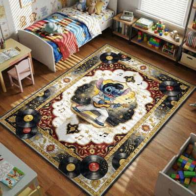 Stitch Elvis Rug — Lilo and Stitch Cartoon Area Rug