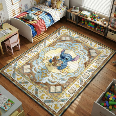 Stitch Ugly Duckling Rug — Lilo and Stitch Cartoon Area Rug