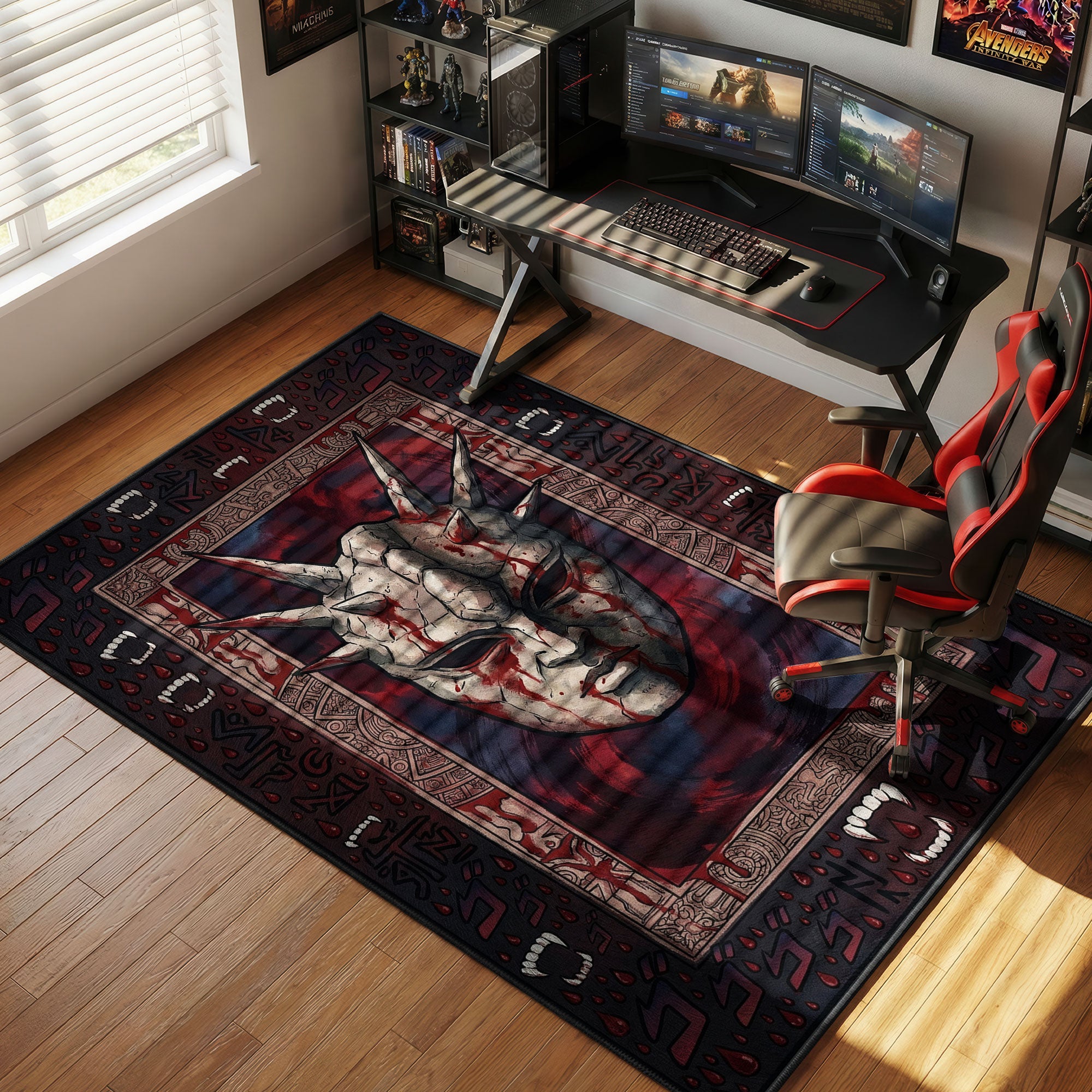 Stone Mask Blood Sacrifice JoJo's Chair rug — main product view