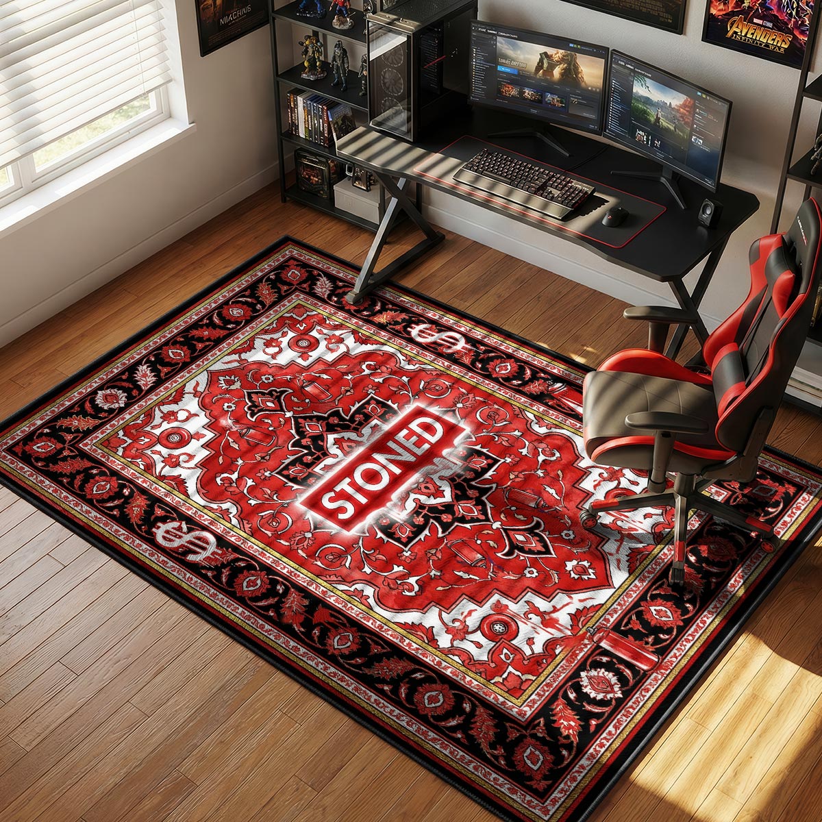 Stoned Box Logo Rug - Streetwear Mat