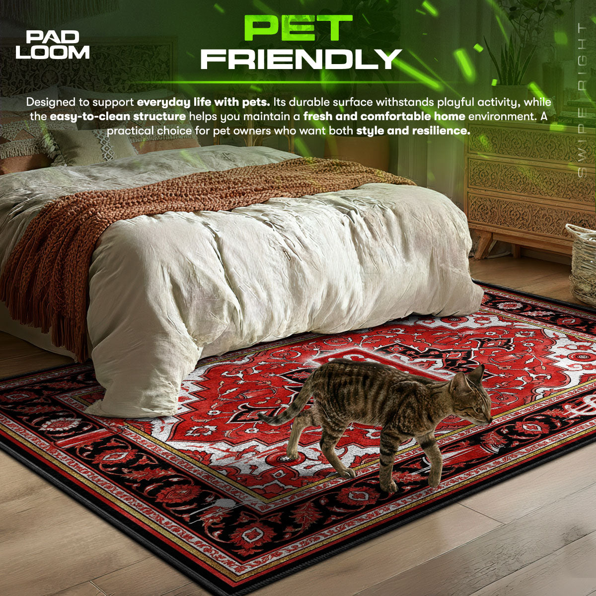 Stoned Box Logo Rug - Streetwear Mat