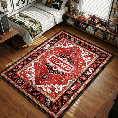 Stoned Box Logo Rug - Streetwear Mat