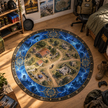 Storm Zone Round Rug - PUBG Chair Mat
