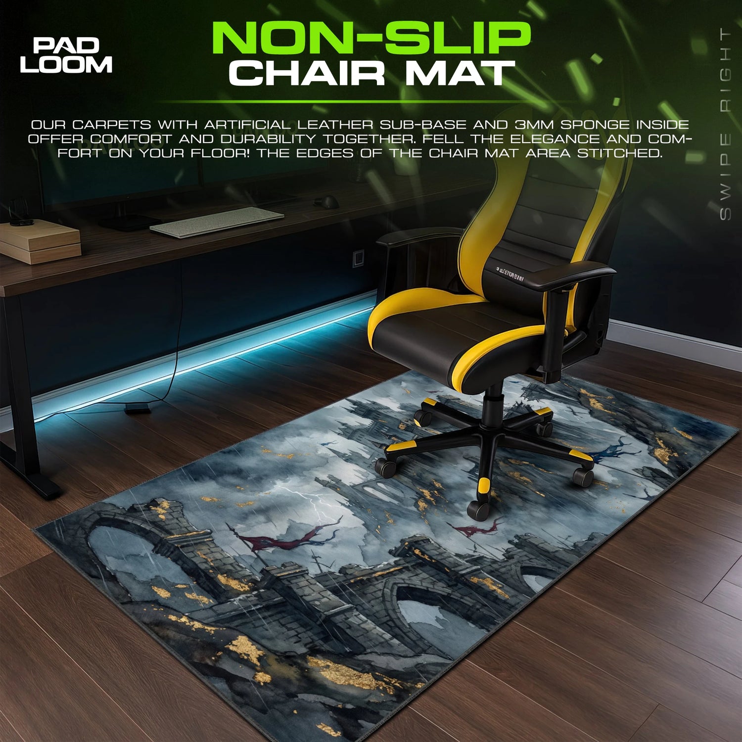 Stormhold Siege Mouse Pad - Elden Ring Desk Mat