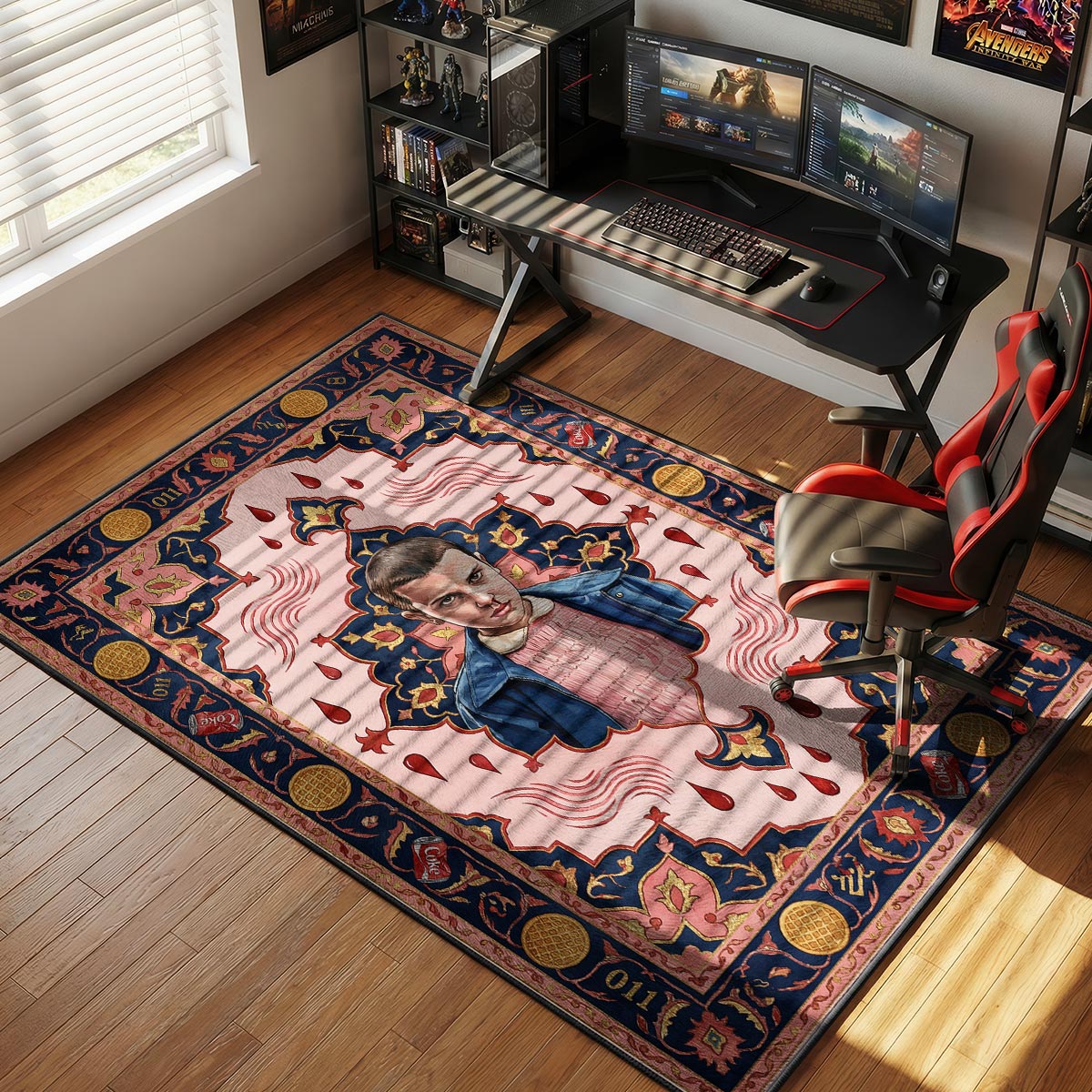 Stranger Things Eleven Fan rug — main product view