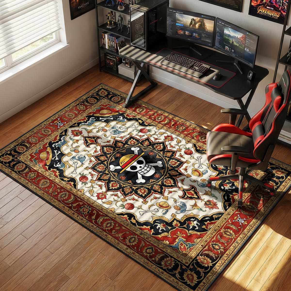 Straw Hat Jolly Roger Ivory One Piece Chair rug — main product view