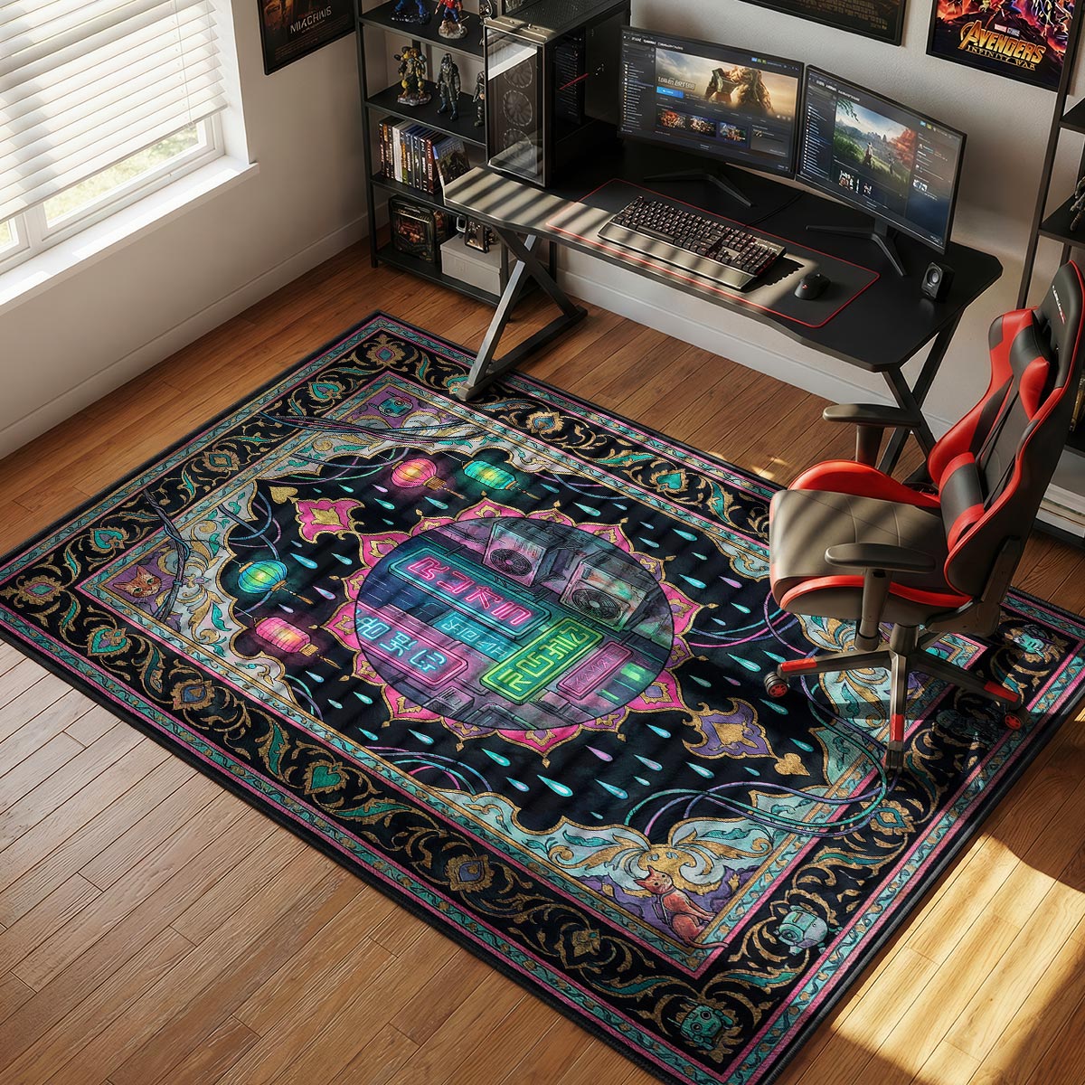 Stray Cat Cyber City Stray Chair rug — main product view