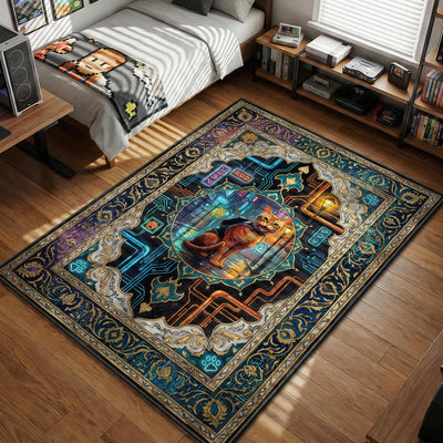 Stray Cat Neon City Rug - Stray Chair Mat