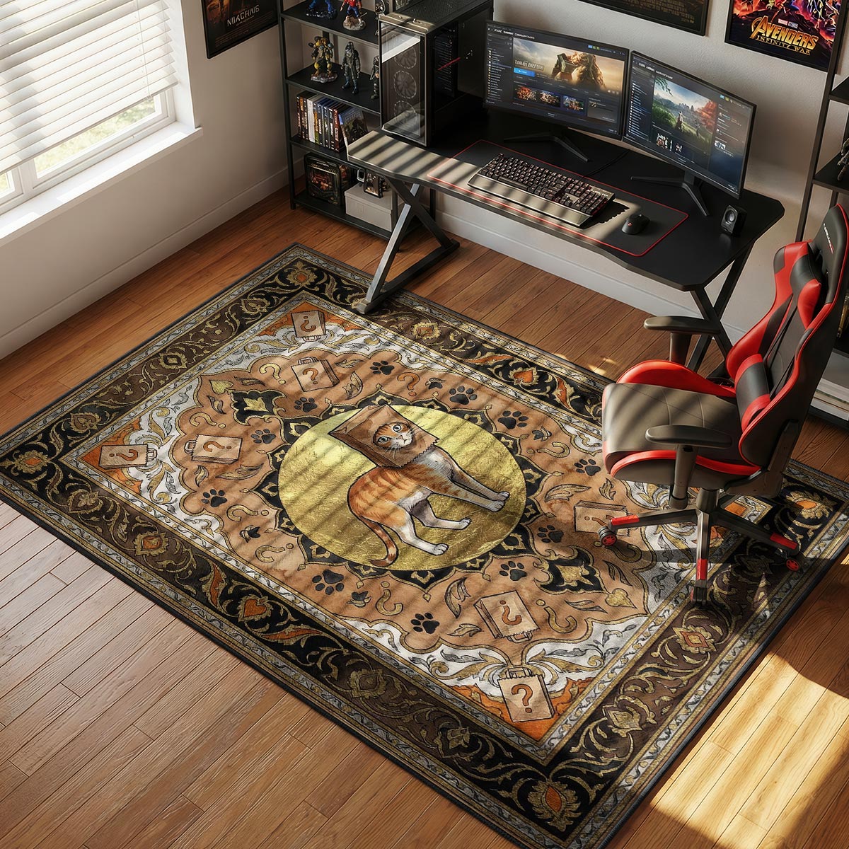 Stray Cat Paper Bag Stray Chair rug — main product view