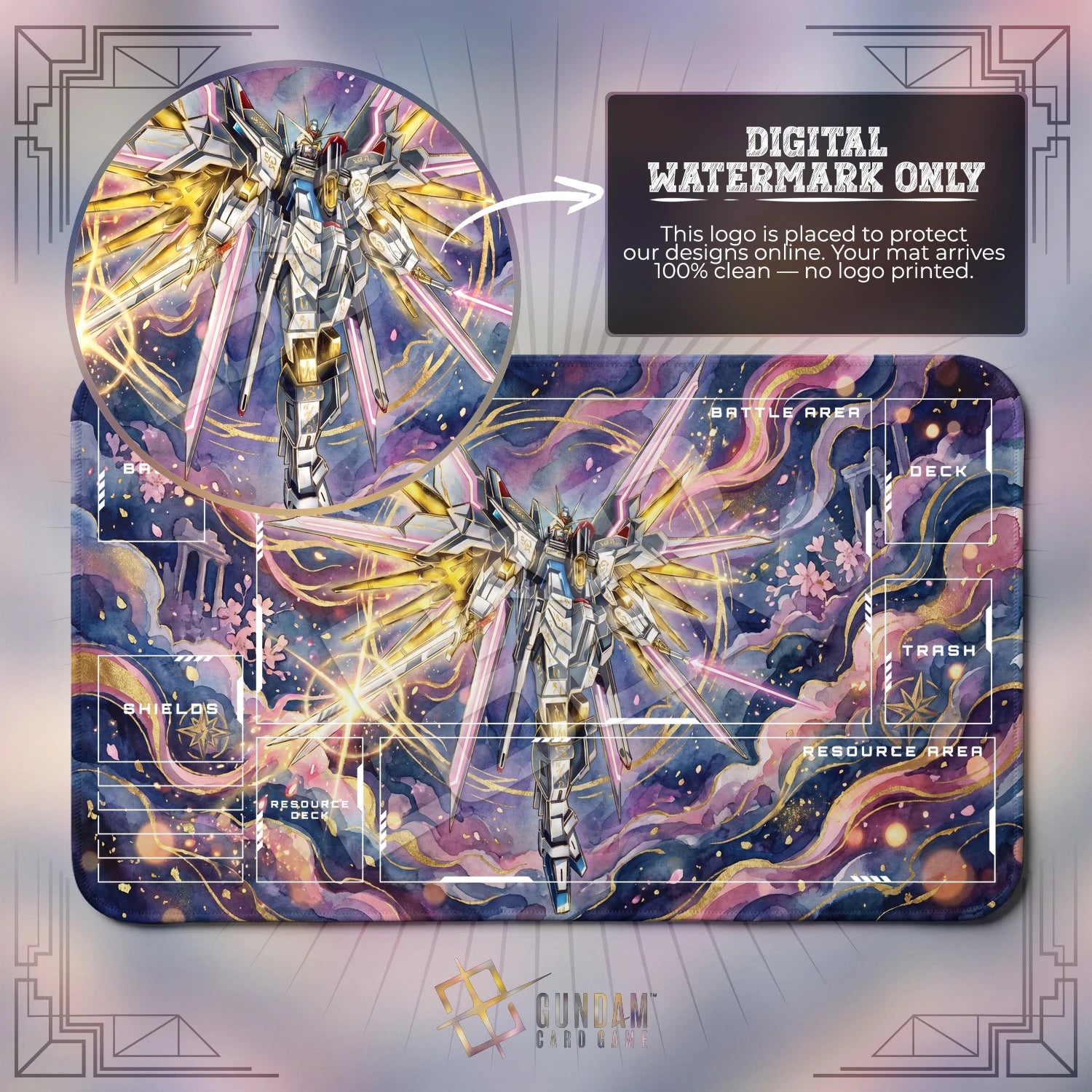 Strike Freedom Burst Playmat - Gundam TCG Mat