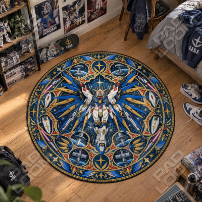 Strike Freedom Medallion Round Rug - Gundam Chair Mat