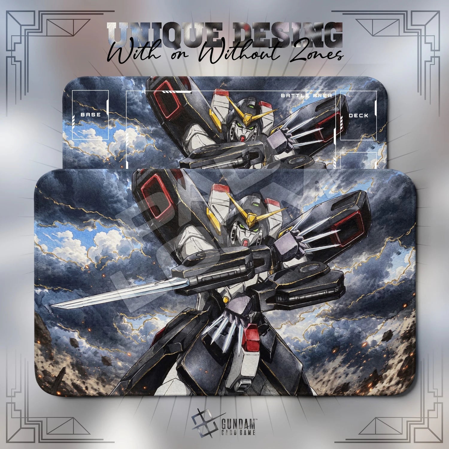 Strike Noir Playmat - Gundam TCG Card Game Mat