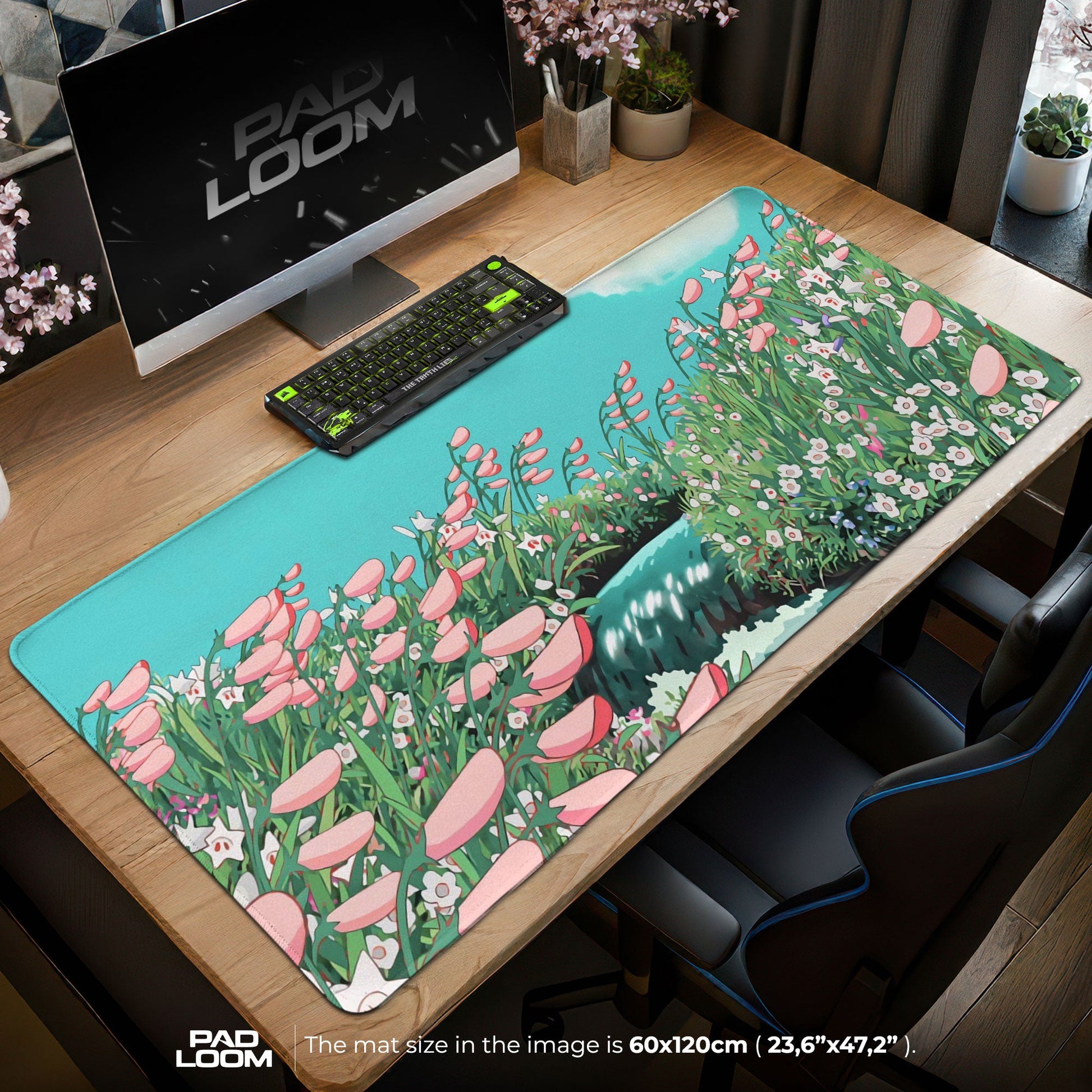 Studio Ghibli Meadow Mouse Pad - Aesthetic Anime Desk Mat Padloom