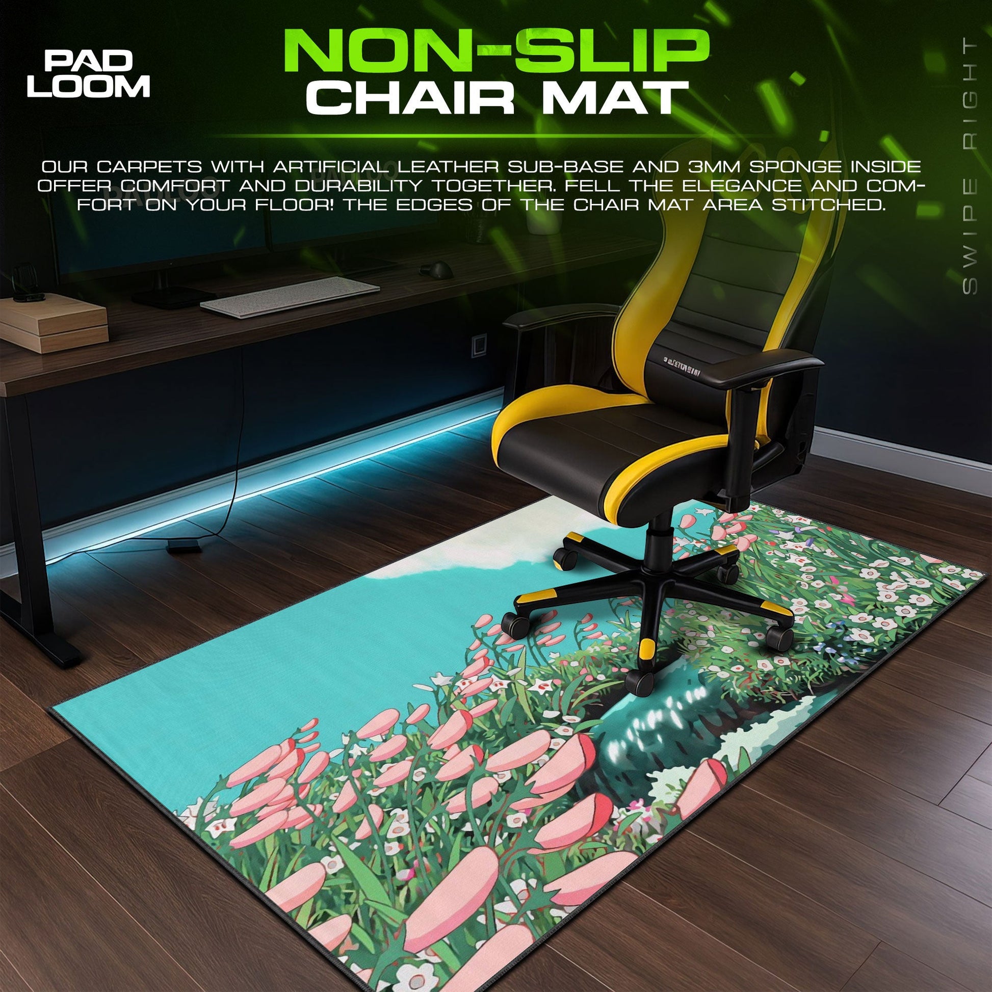 Studio Ghibli Meadow Mouse Pad - Aesthetic Anime Desk Mat Padloom