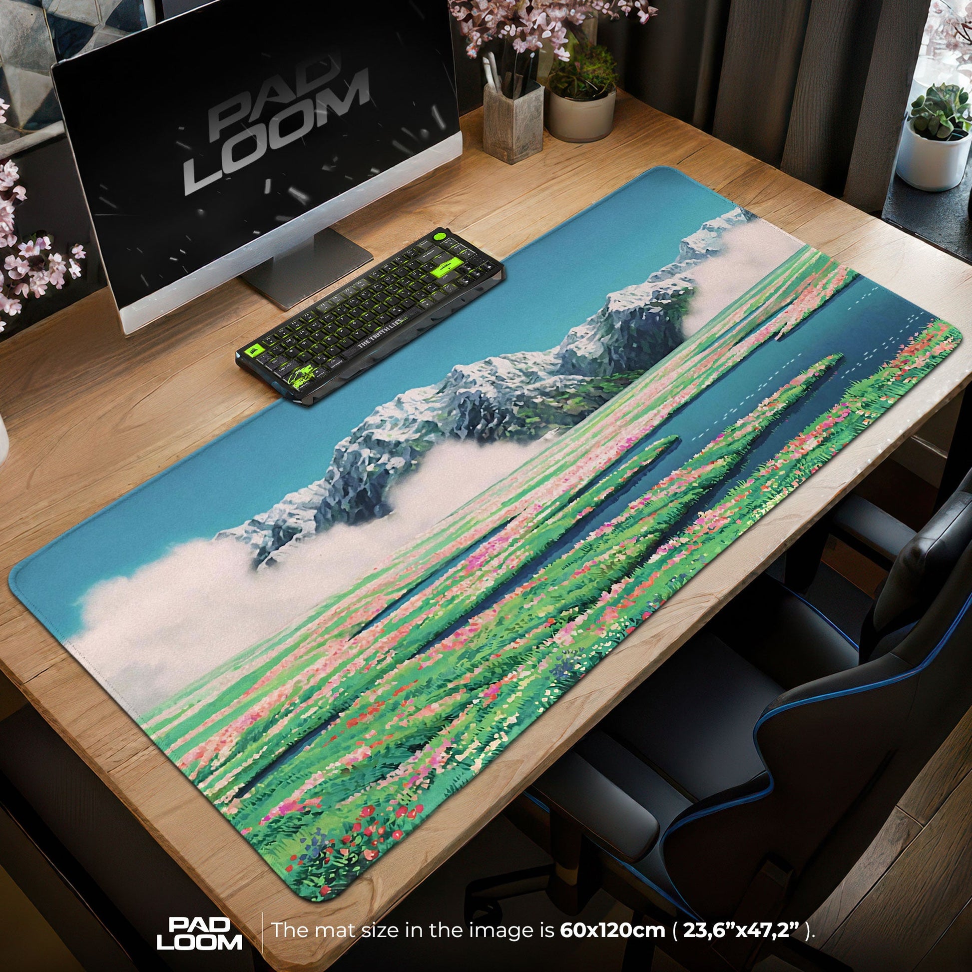 Studio Ghibli Mouse Pad - Alpine Meadow Anime Desk Mat Padloom