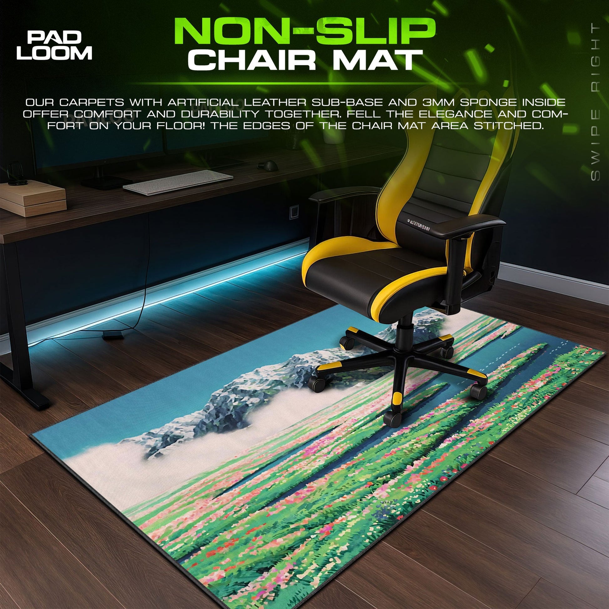 Studio Ghibli Mouse Pad - Alpine Meadow Anime Desk Mat Padloom