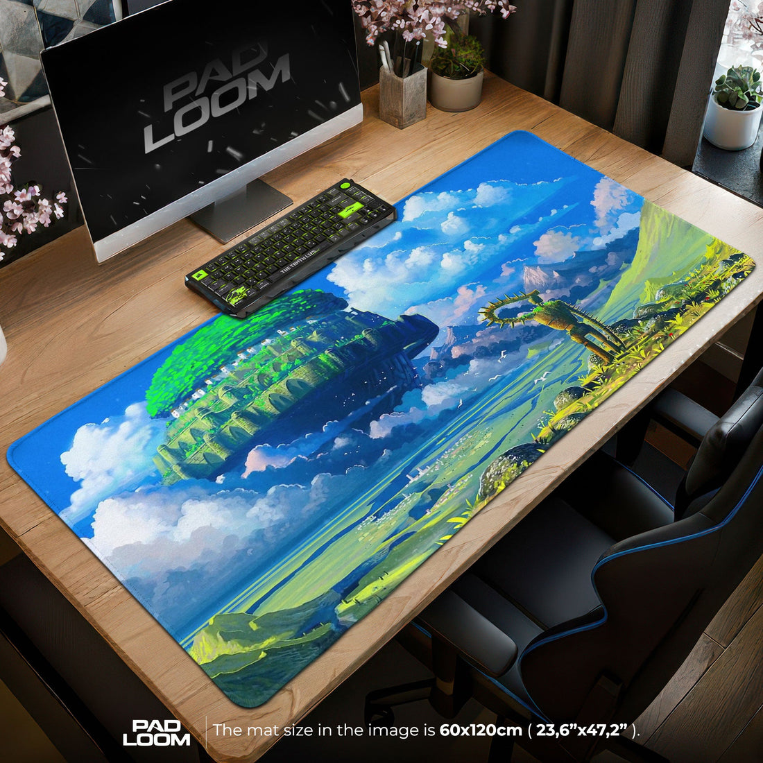 Studio Ghibli Mouse Pad - Castle in the Sky Anime Desk Mat Padloom