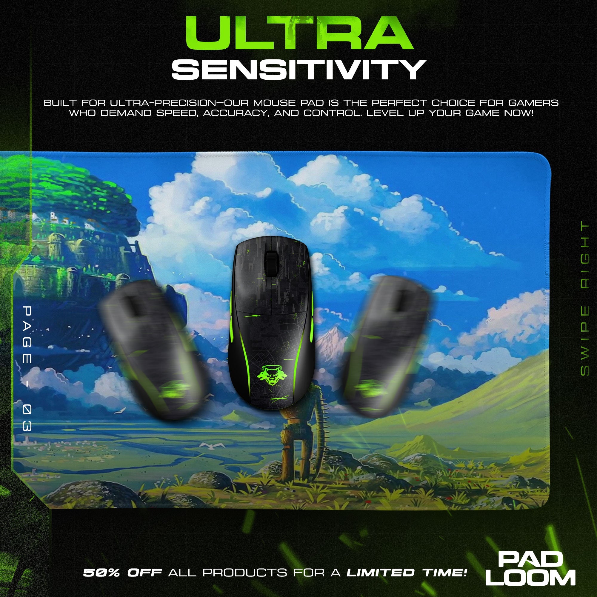 Studio Ghibli Mouse Pad - Castle in the Sky Anime Desk Mat Padloom