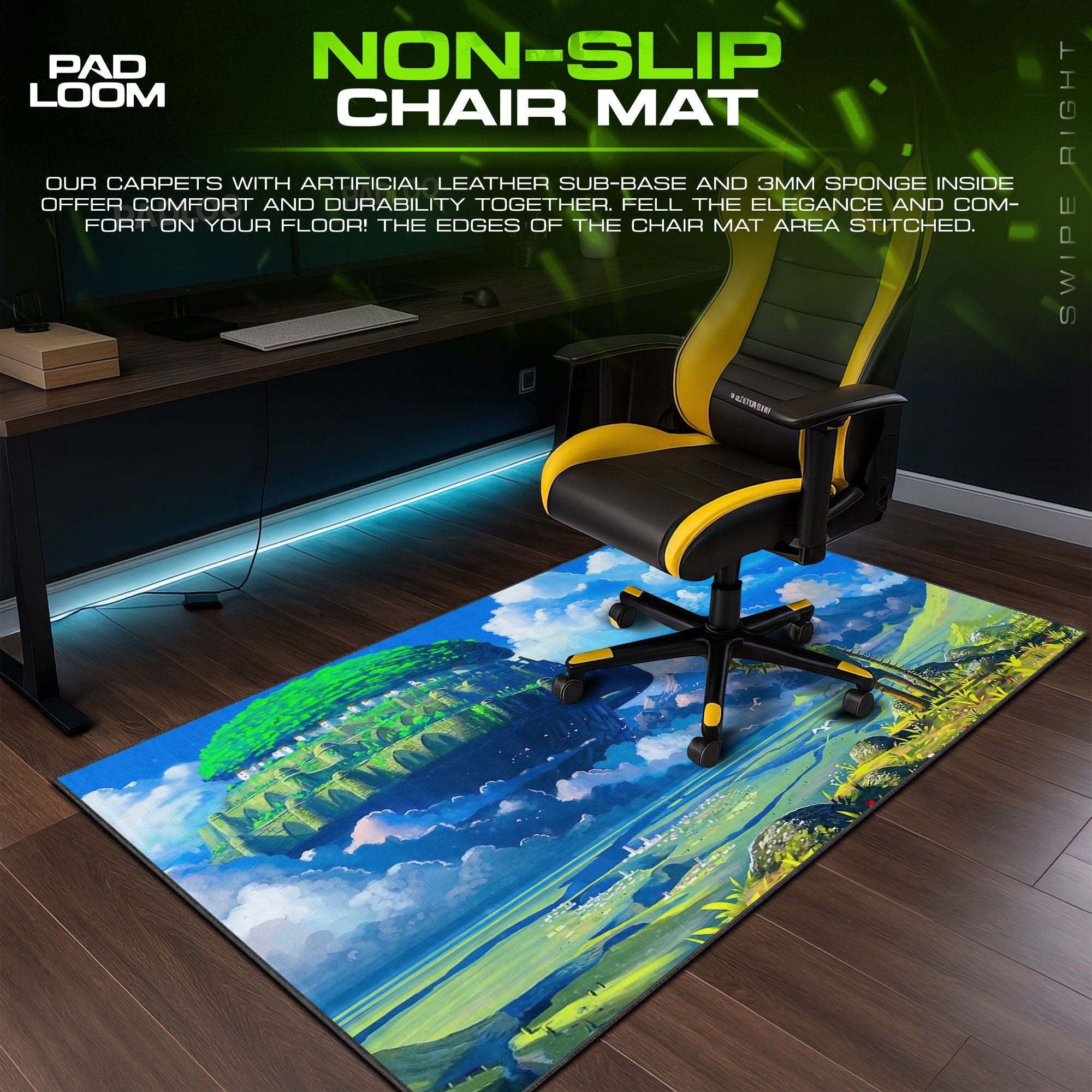 Studio Ghibli Mouse Pad - Castle in the Sky Anime Desk Mat Padloom