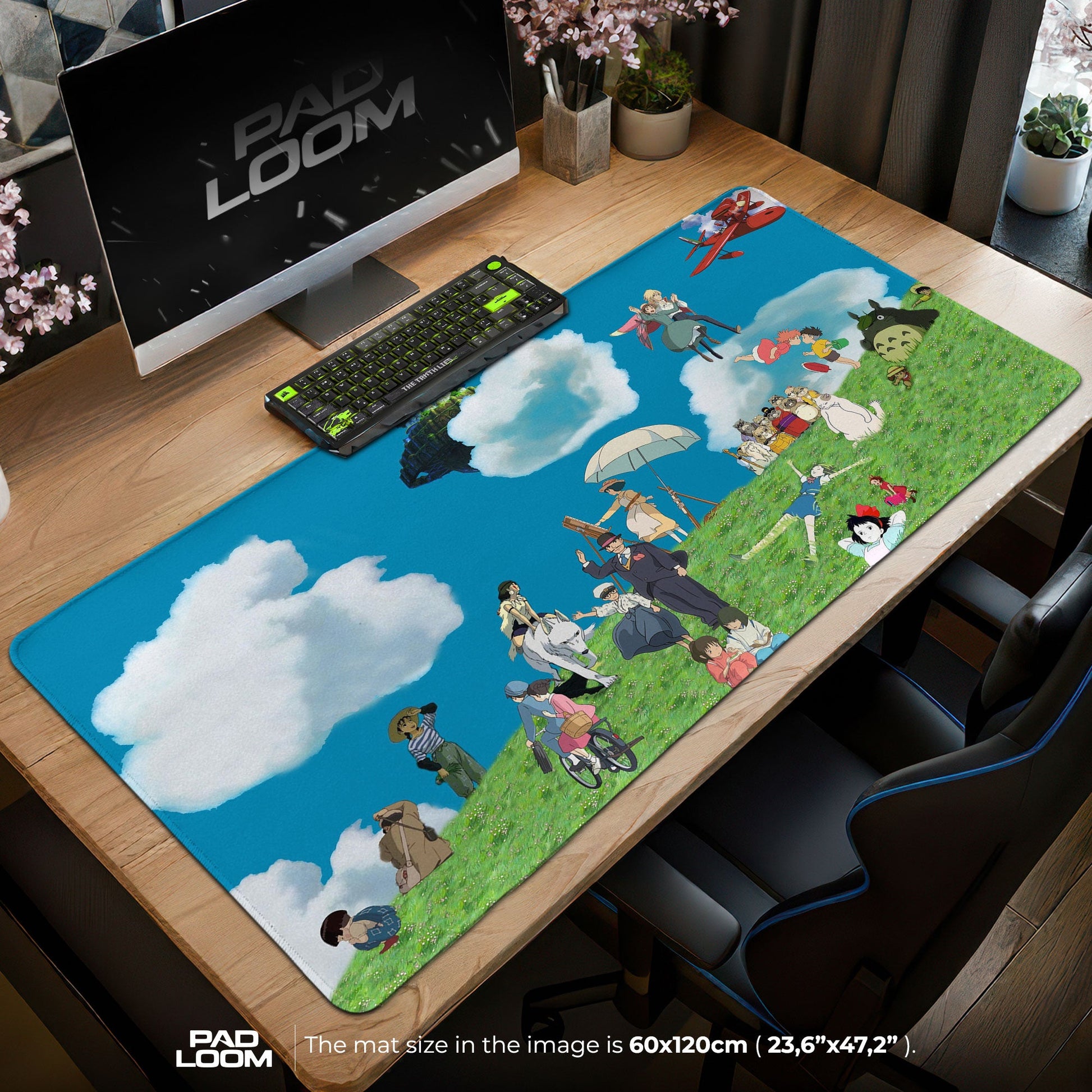 Studio Ghibli Mouse Pad - Dreamscape Anime Desk Mat Padloom