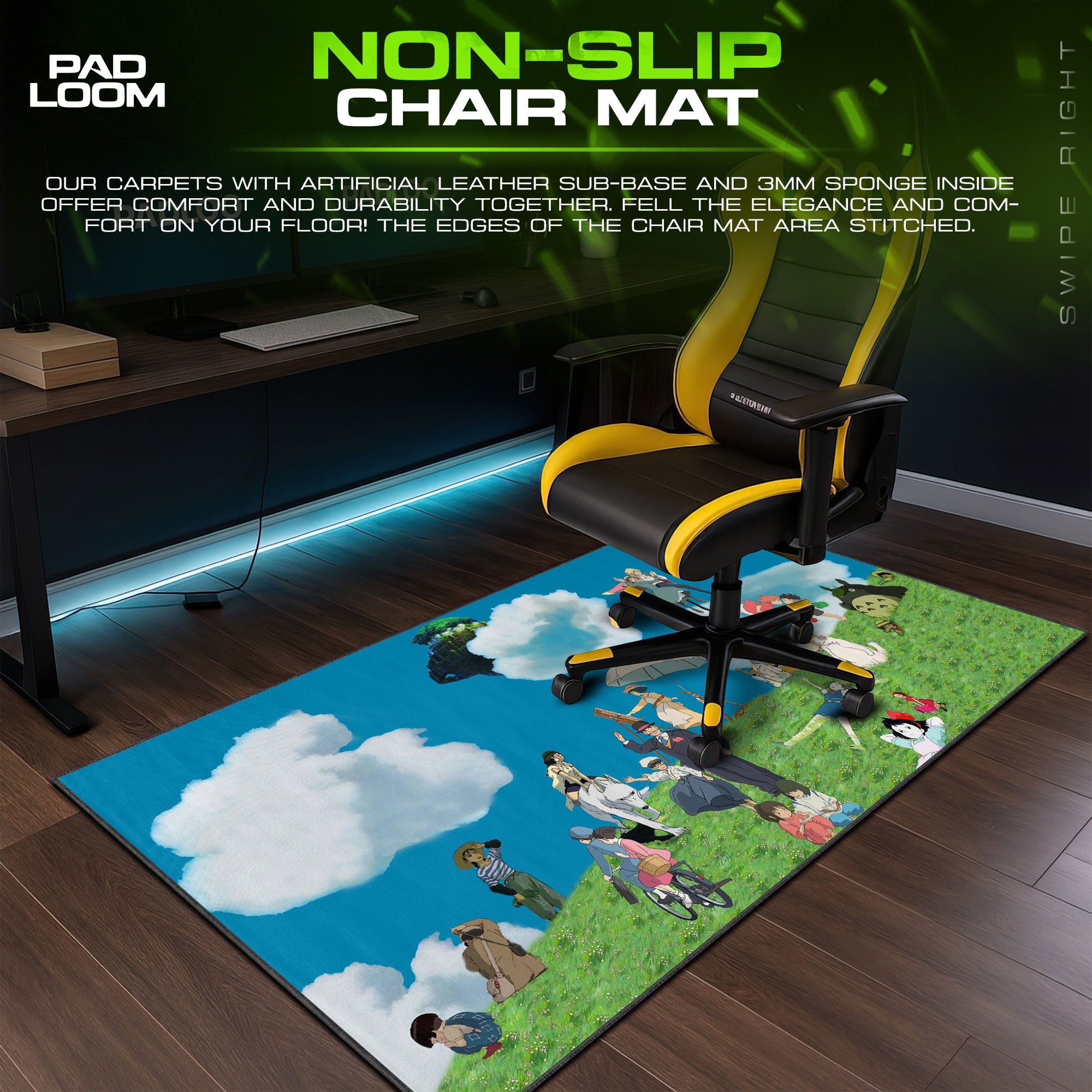 Studio Ghibli Mouse Pad - Dreamscape Anime Desk Mat Padloom