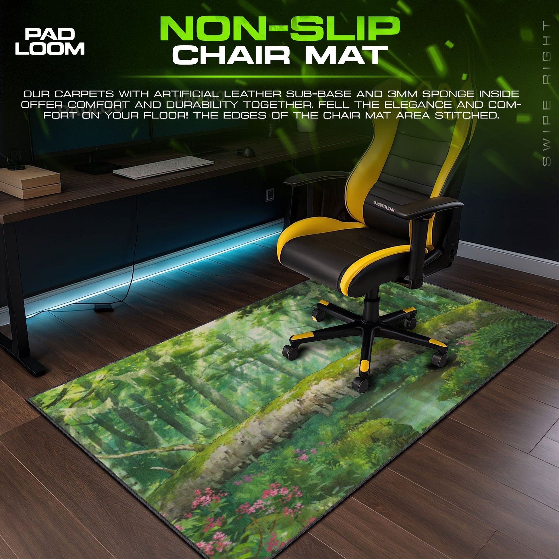 Studio Ghibli Mouse Pad - Forest Bridge Anime Desk Mat Padloom