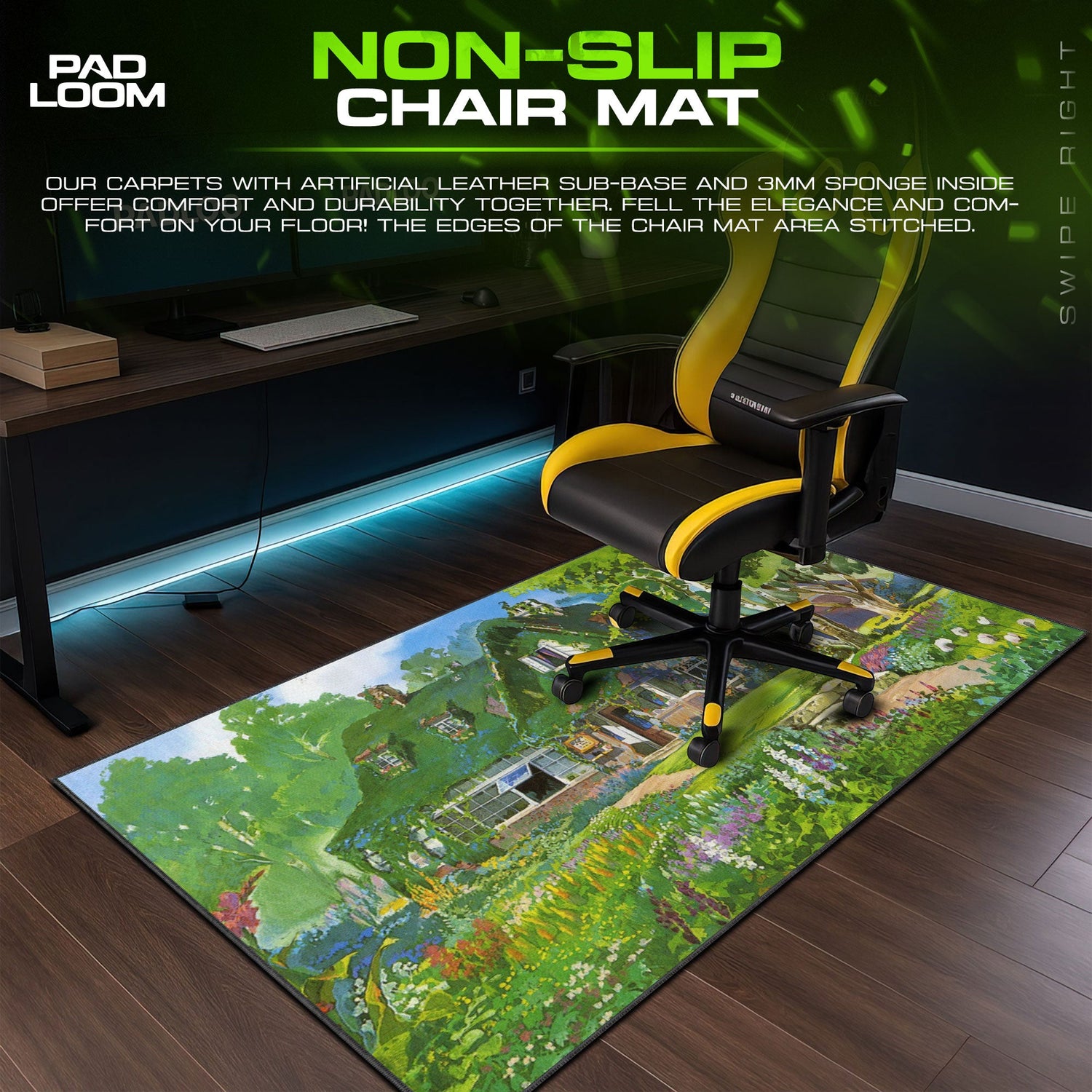 Studio Ghibli Mouse Pad - Forest Cottage Anime Desk Mat Padloom