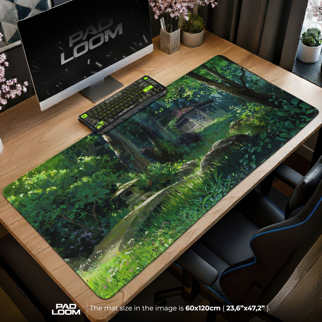Studio Ghibli Mouse Pad - Forest Haven Anime Desk Mat Padloom
