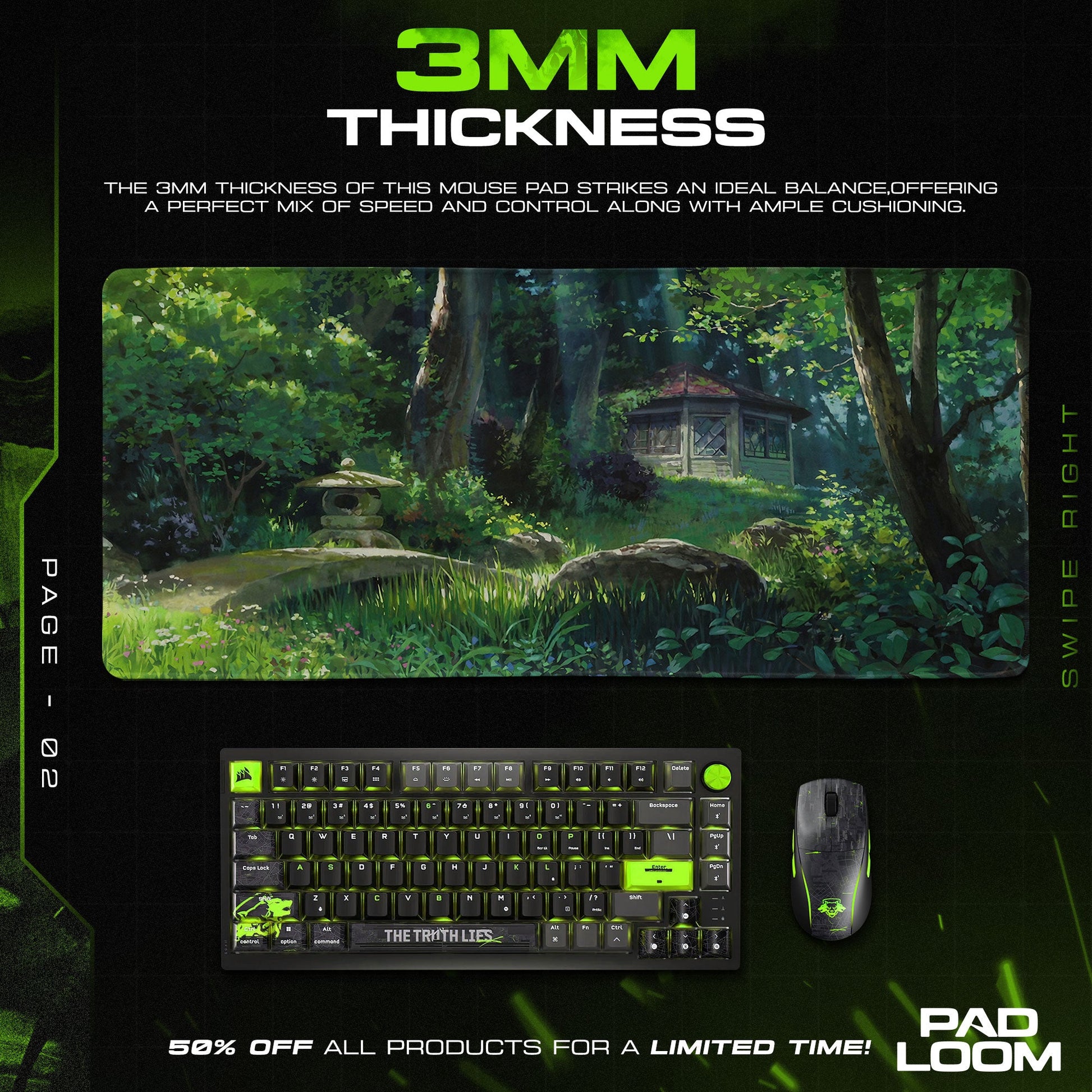 Studio Ghibli Mouse Pad - Forest Haven Anime Desk Mat Padloom