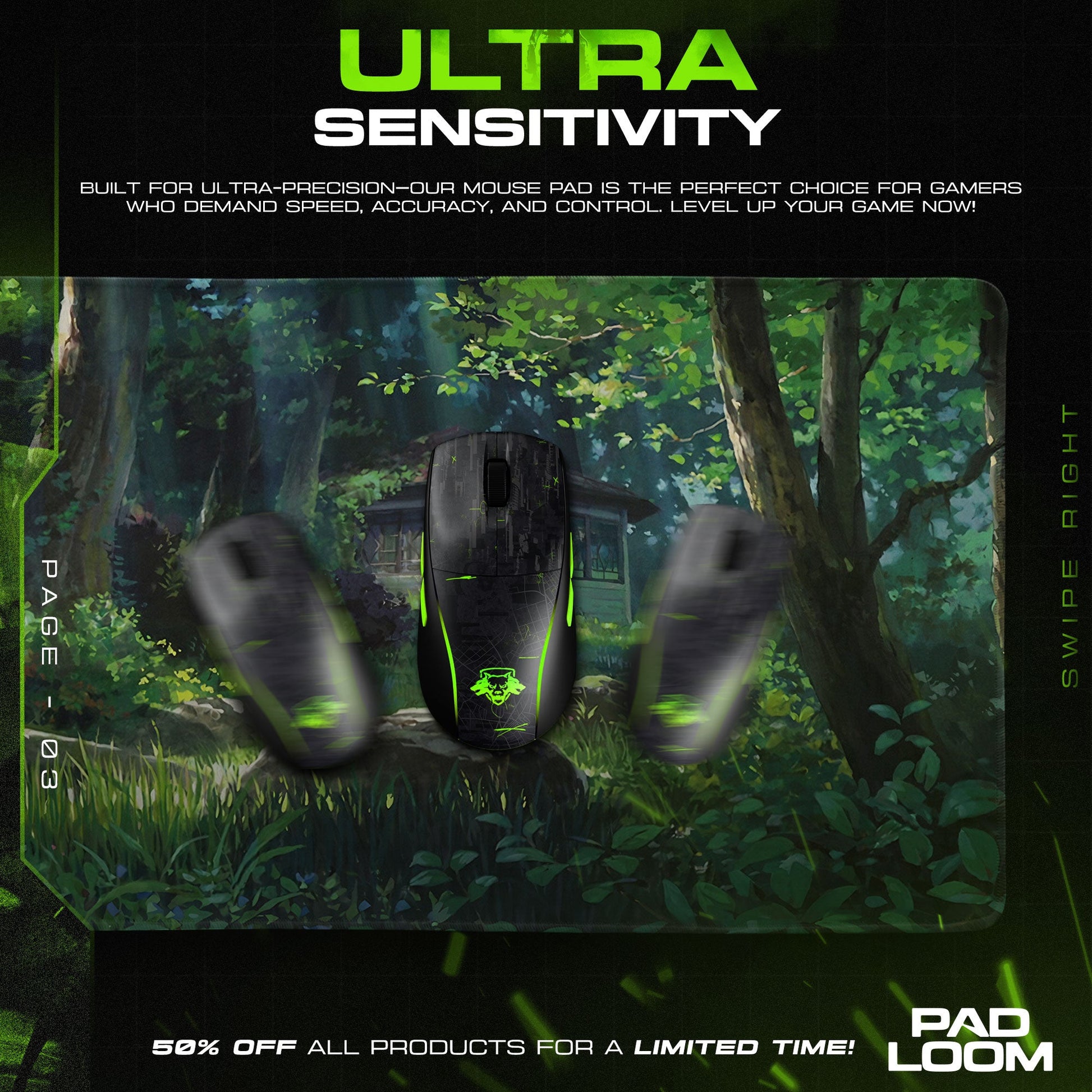 Studio Ghibli Mouse Pad - Forest Haven Anime Desk Mat Padloom