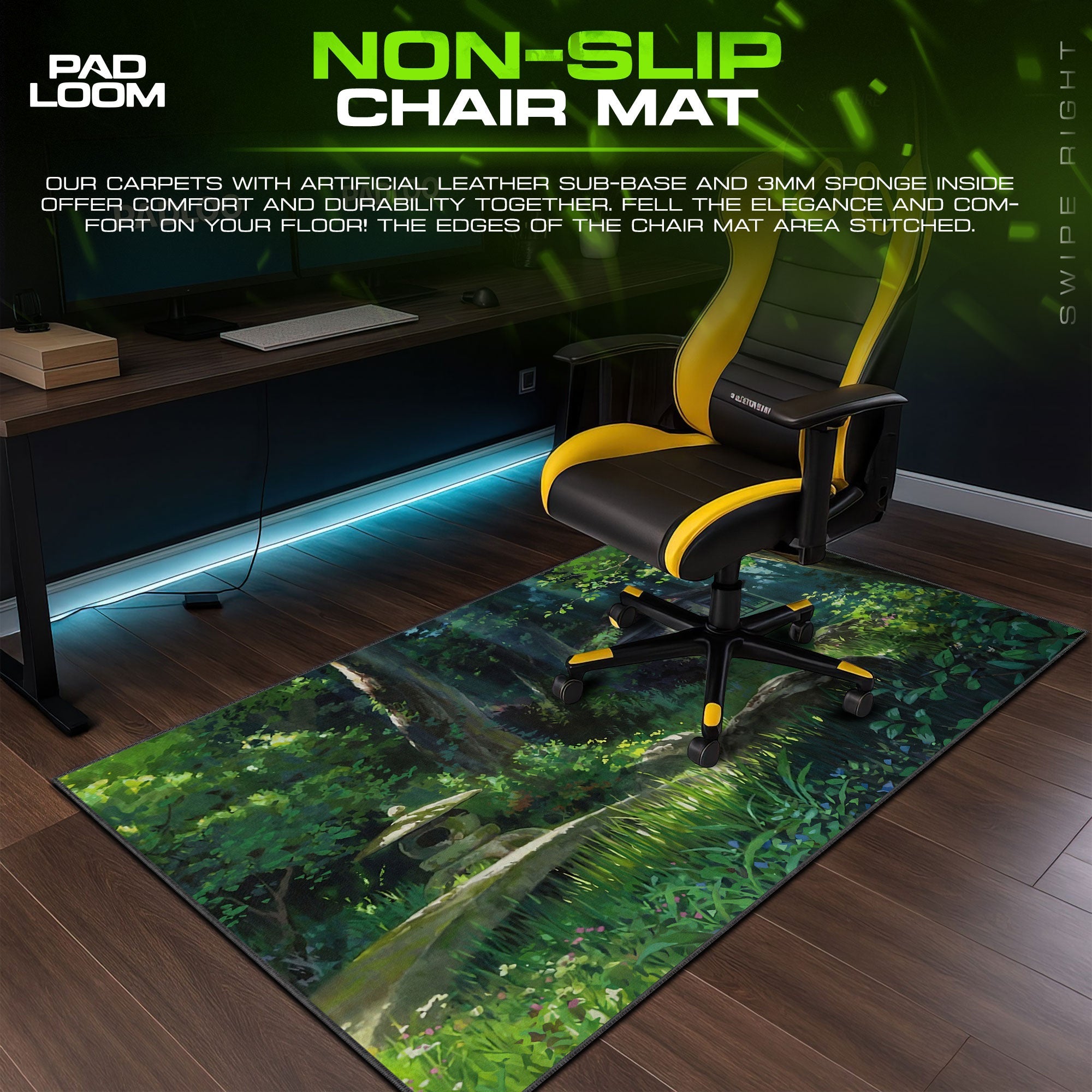 Studio Ghibli Mouse Pad - Forest Haven Anime Desk Mat Padloom