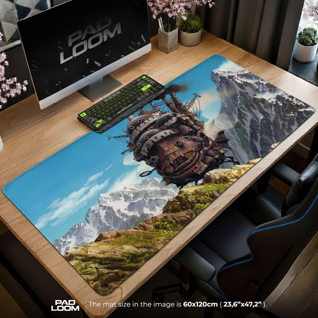 Studio Ghibli Mouse Pad - Howl’s Moving Castle Anime Desk Mat Padloom