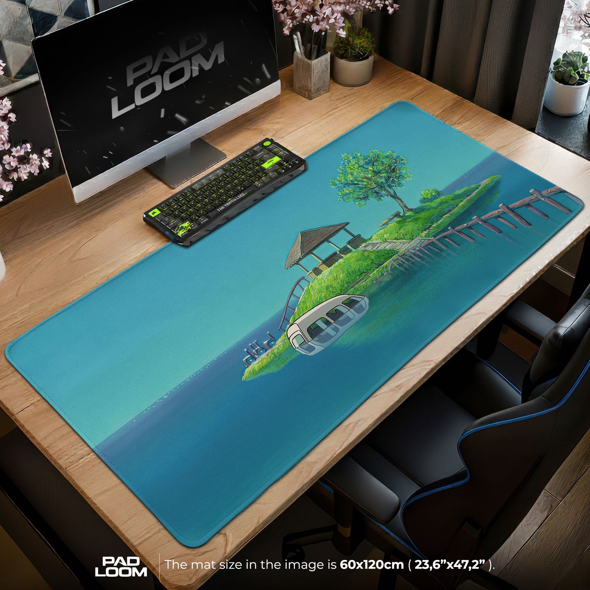 Studio Ghibli Mouse Pad - Ocean Retreat Anime Desk Mat Padloom