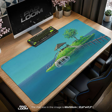 Studio Ghibli Mouse Pad - Ocean Retreat Anime Desk Mat Padloom