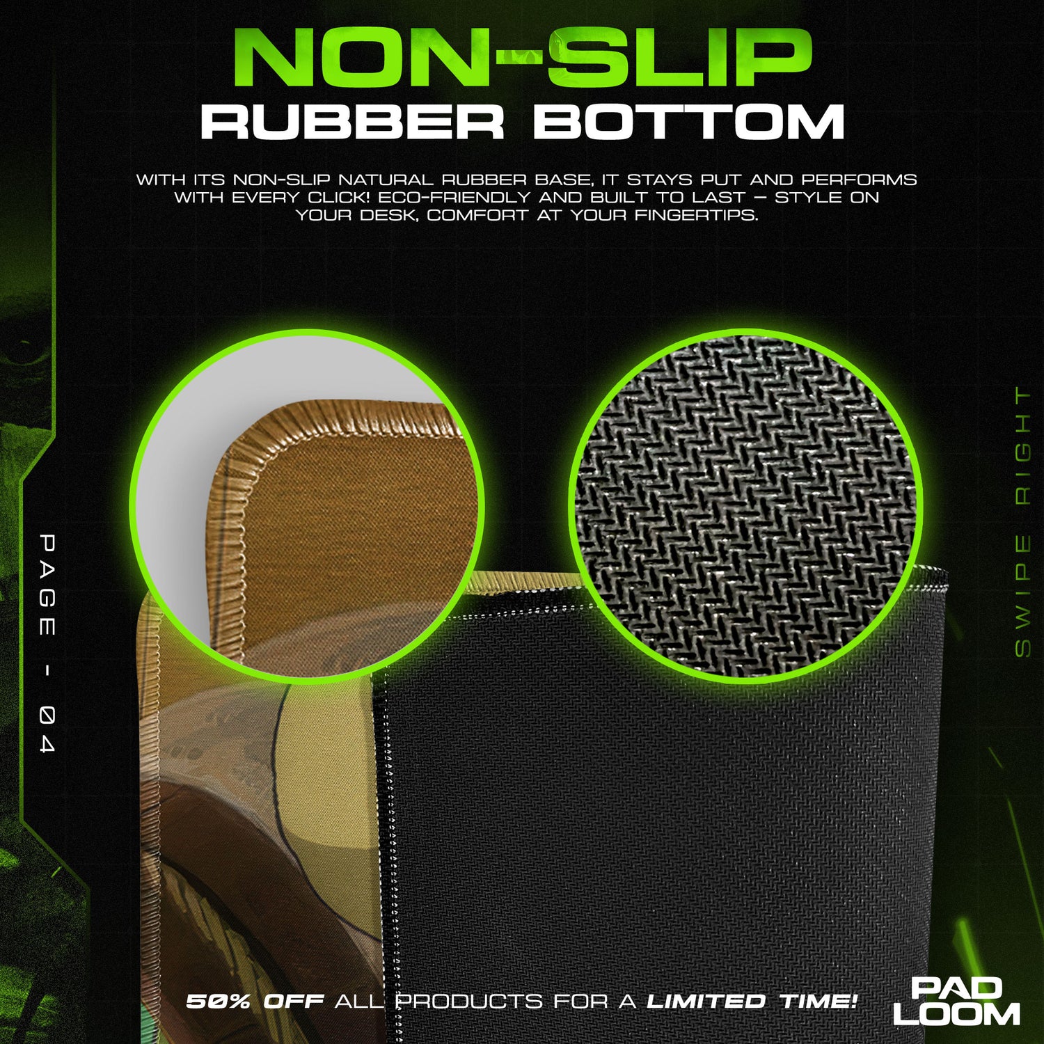 Detailed close-up of Studio mouse pad pattern