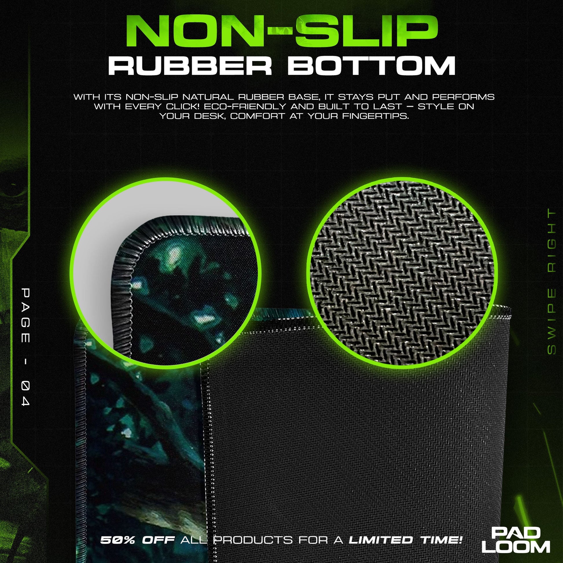 Studio Ghibli Mouse Pad - Princess Mononoke Anime Desk Mat Padloom