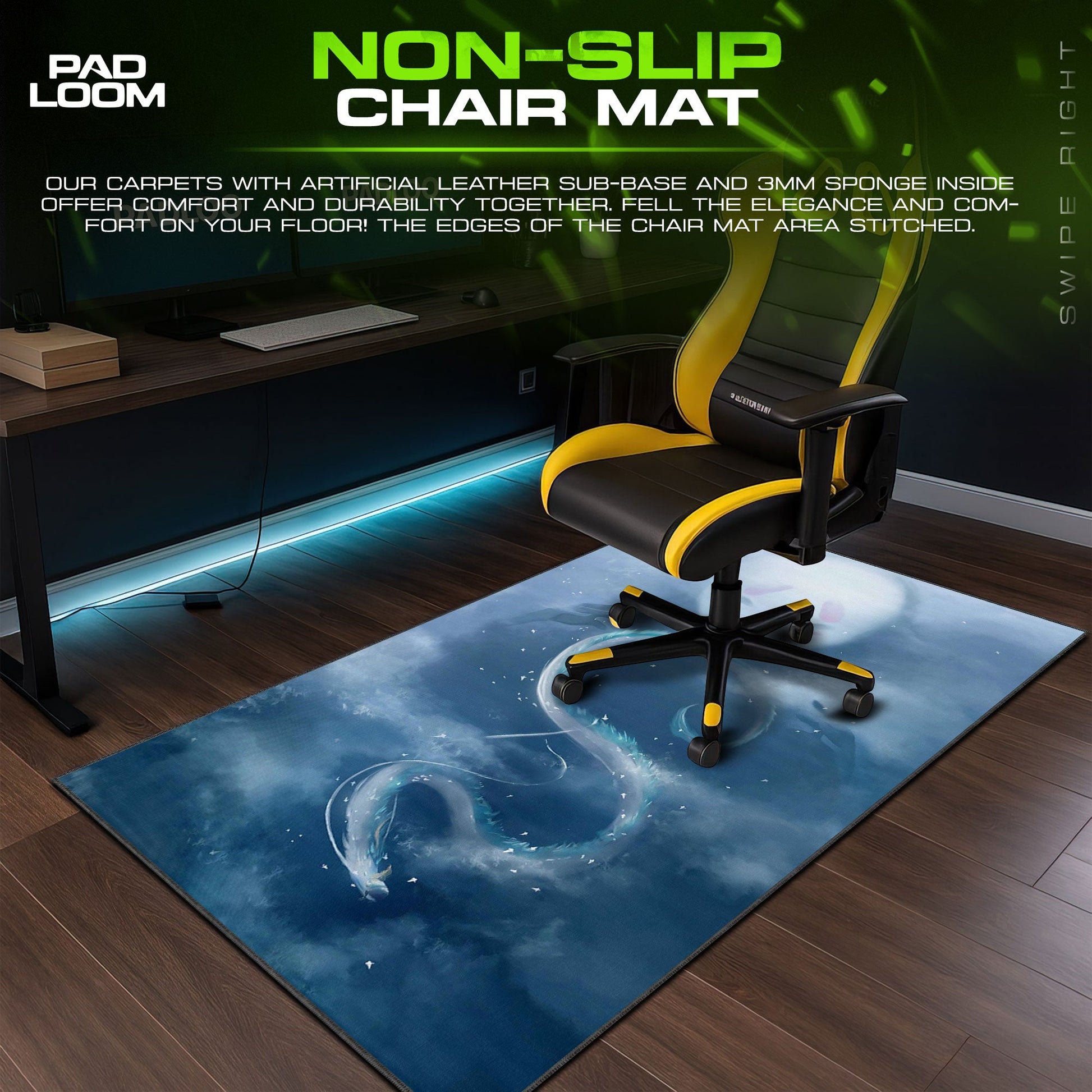 Studio Ghibli Mouse Pad - Spirit Dragon Anime Desk Mat Padloom