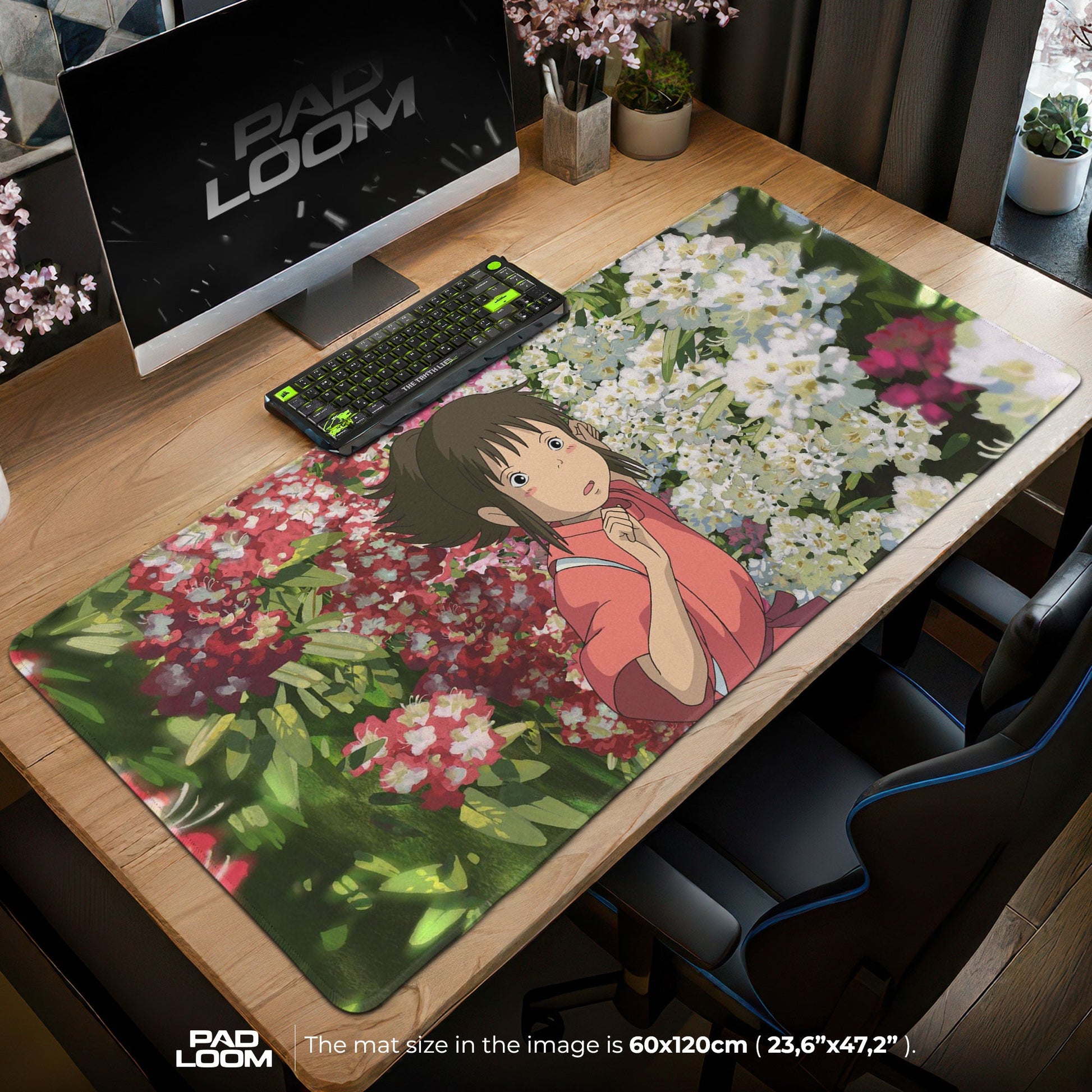Studio Ghibli Mouse Pad - Spirited Garden Anime Desk Mat Padloom