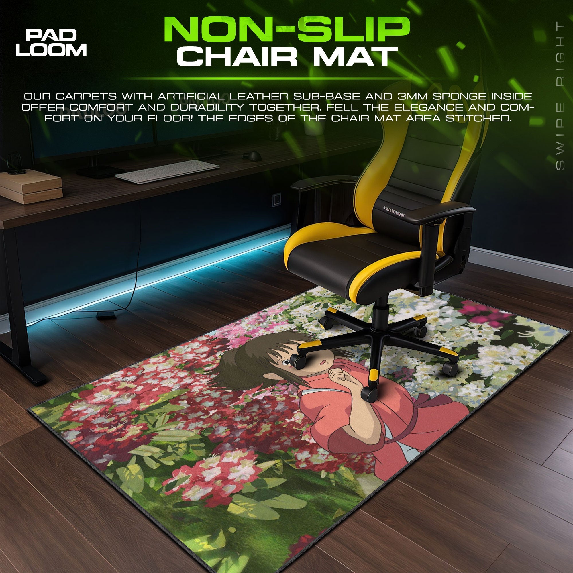 Studio Ghibli Mouse Pad - Spirited Garden Anime Desk Mat Padloom