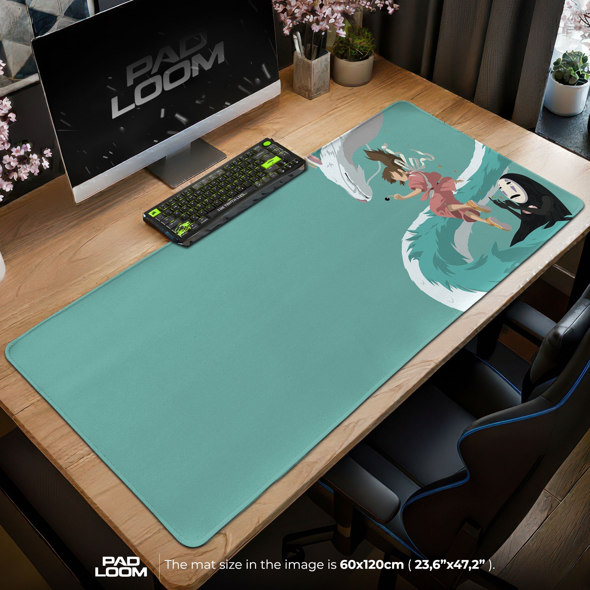 Studio Ghibli Mouse Pad - Spirited Journey Anime Desk Mat Padloom