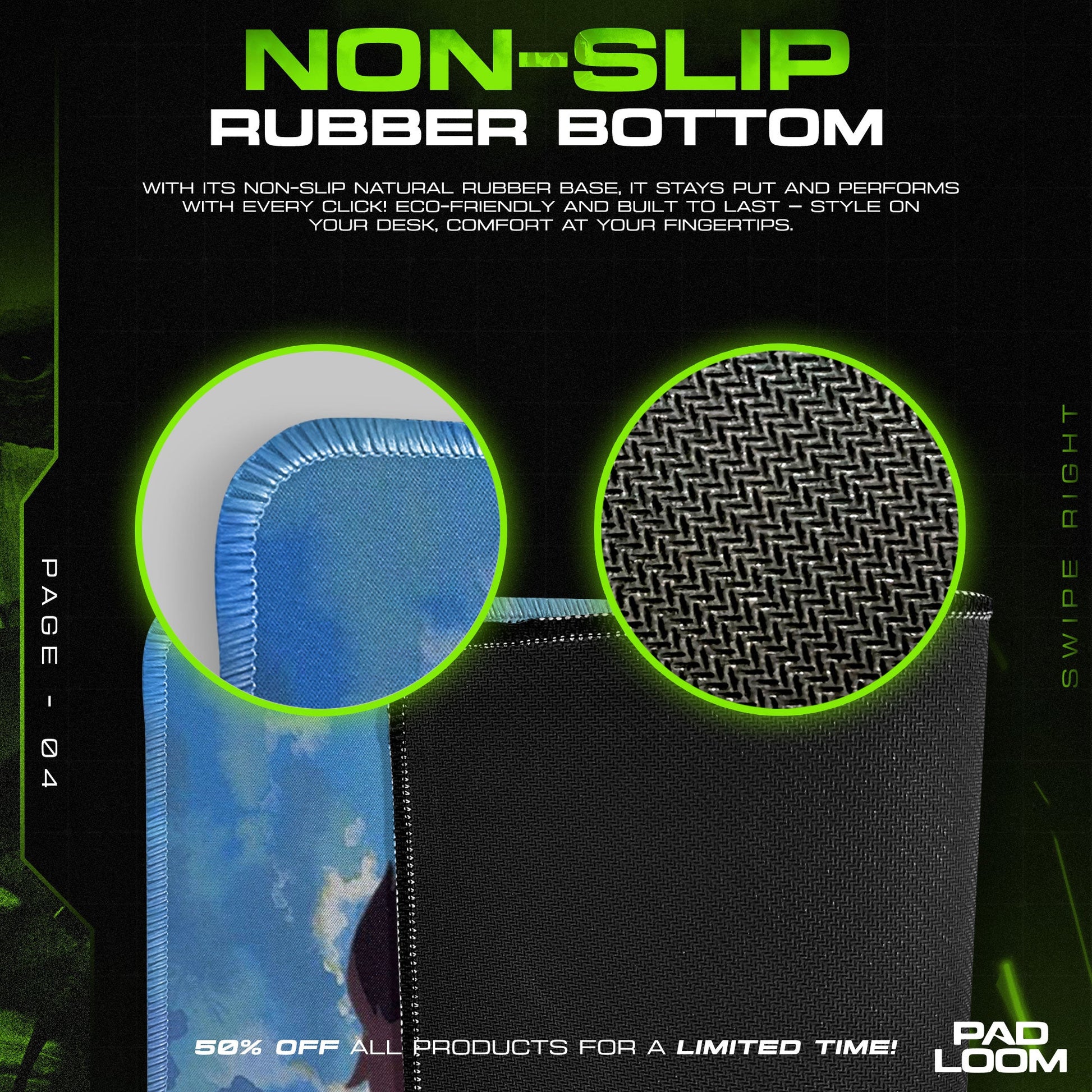 Studio Ghibli Mouse Pad - Summer Fields Anime Desk Mat Padloom